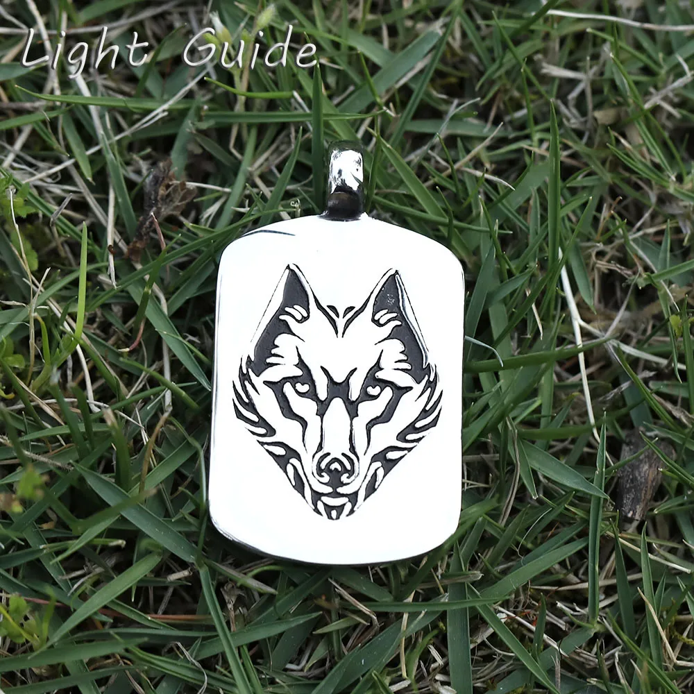 

2022 NEW Men's 316L stainless-steel Norse Viking Wolf Horse Pendant Necklace for teens Animal fashion Jewelry Gift free shipping