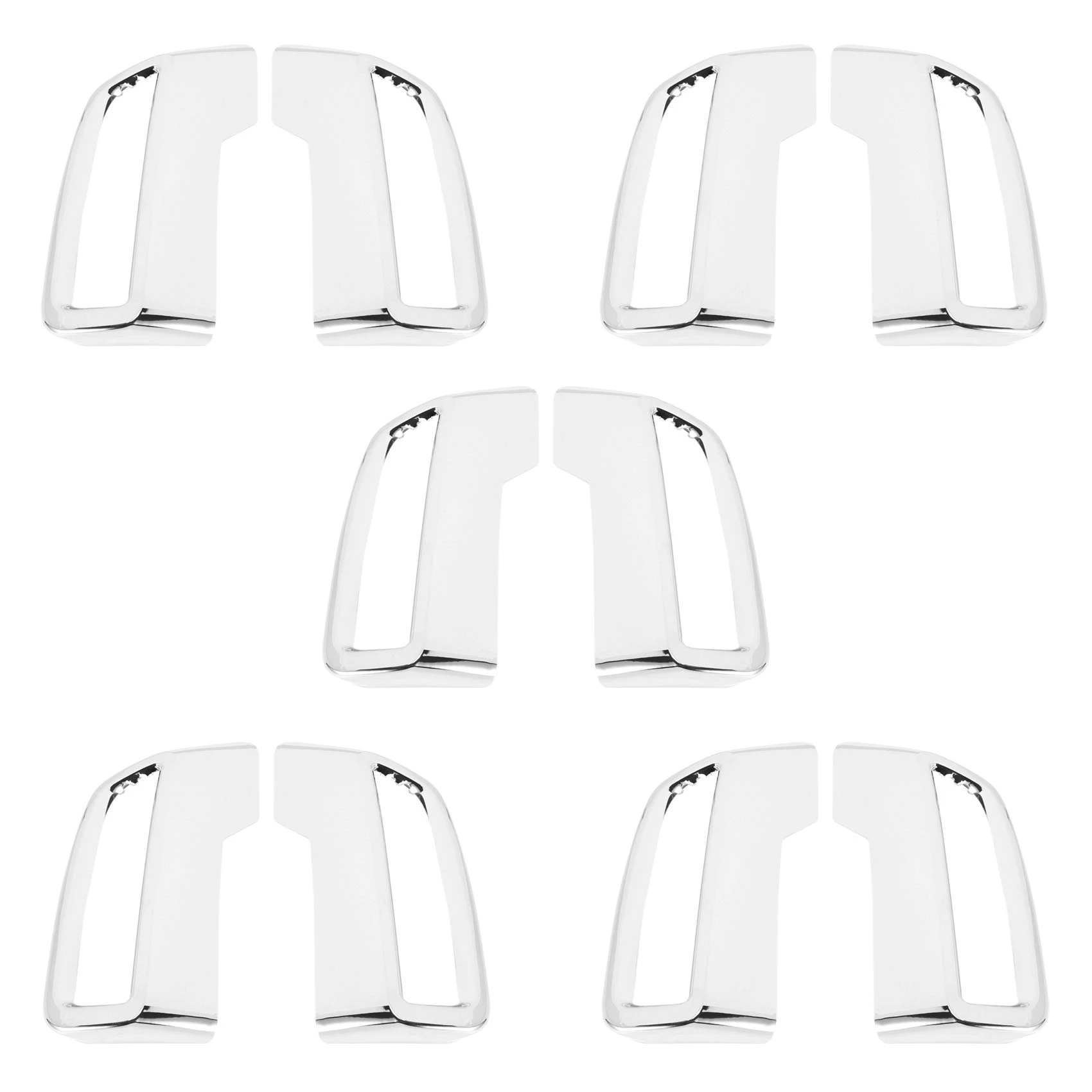 

10x for Peugeot 3008 5008 Allure 2017 - 2019 Exhaust Pipe Tail Cover ABS Rear Exhaust Muffler End Pipe Cover