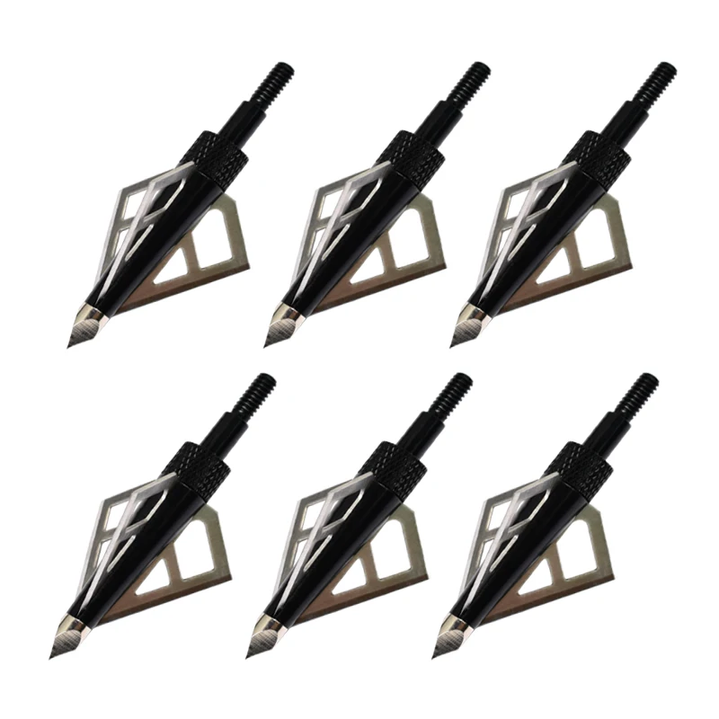 12 шт./лот Broadheads охотничий наконечник стрелы 3 лезвия для лука и арбалета из