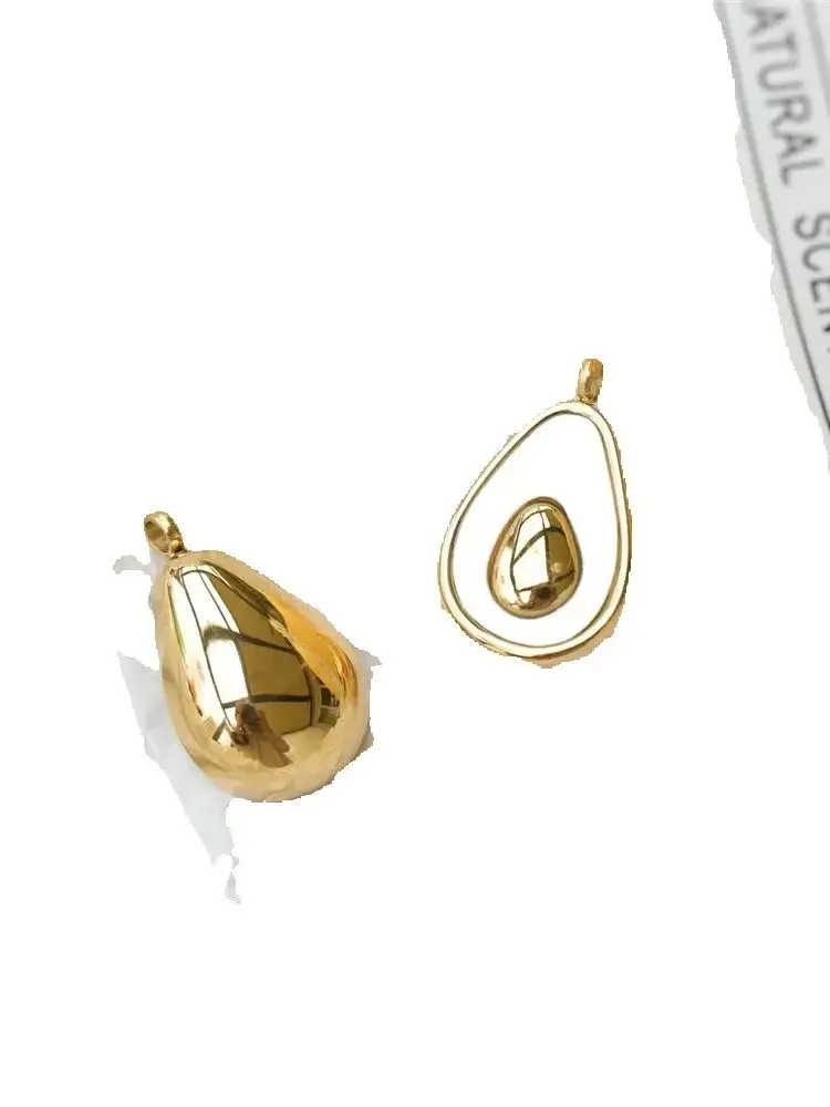 Титановая сталь позолоченная белая подвеска Fritillaria Avocado цепочка на ключицу