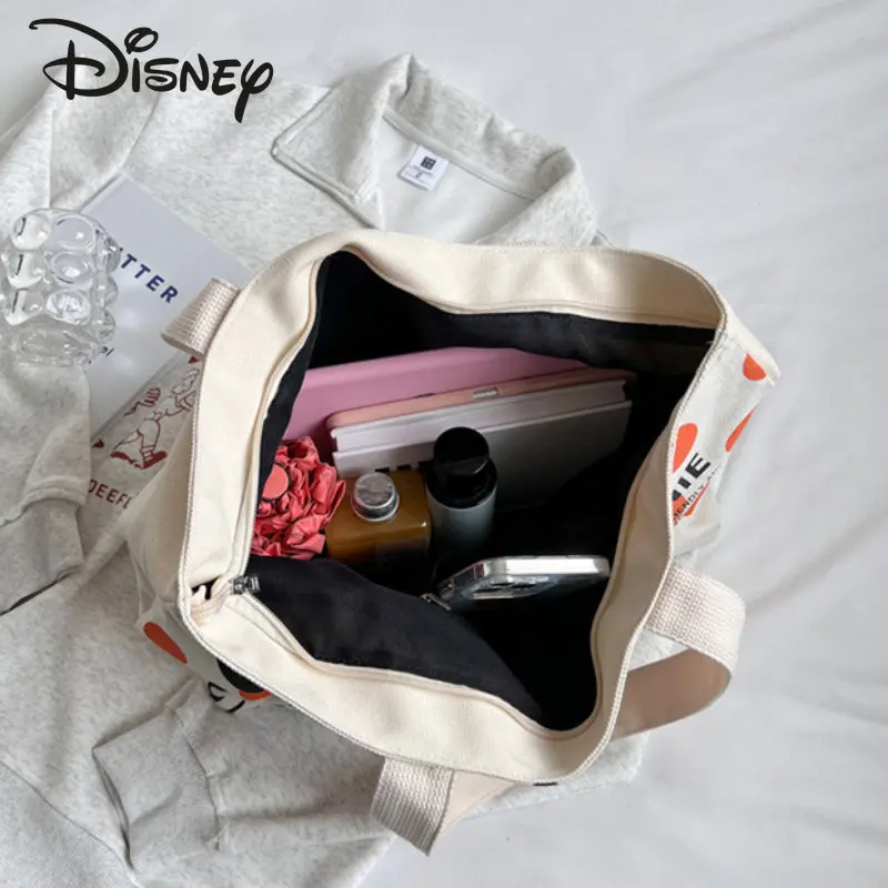 Disney Mickey New Fashion Women's Handbag High Quality Large Capacity Commuter Bag Cartoon Leisure Shopping Shoulder Bag