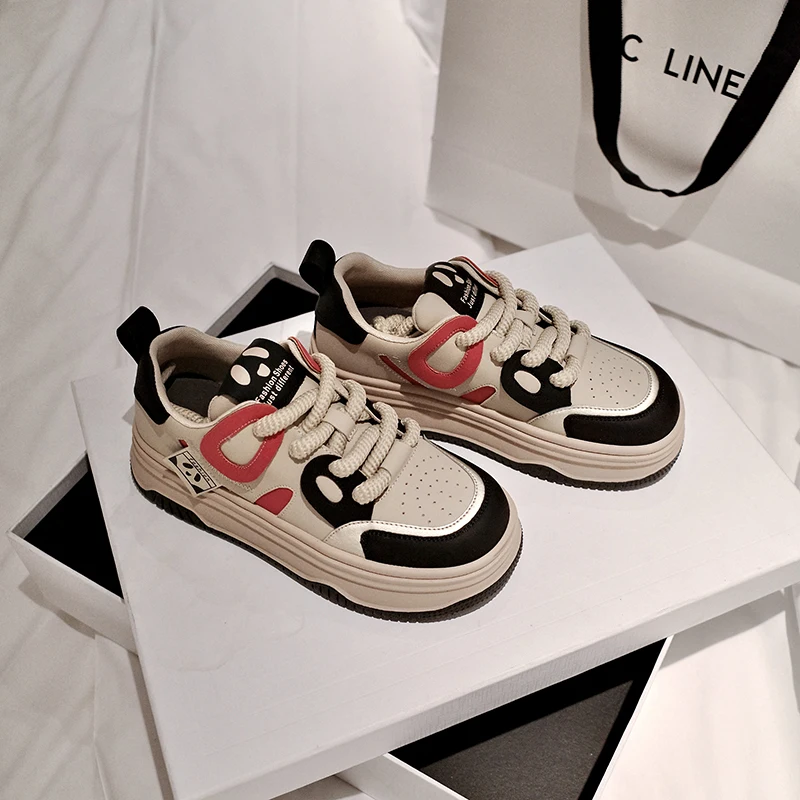 Lanxuryee 2024 брендовая Высококачественная Весенняя повседневная обувь на шнуровке