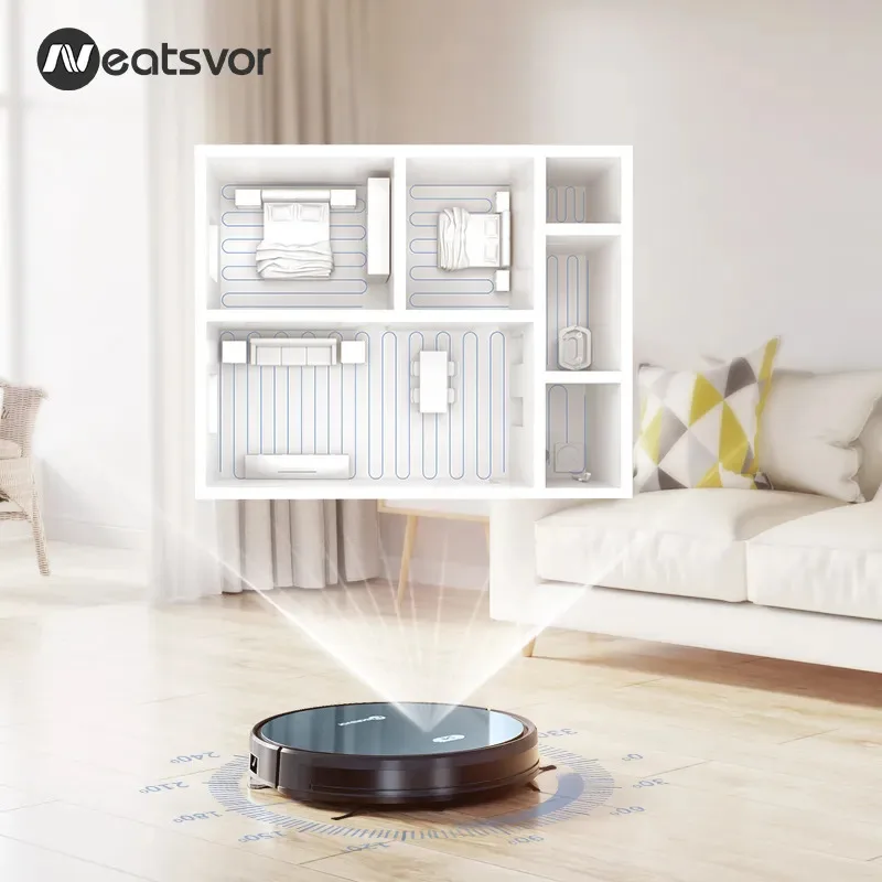 Neatsvor X500 Робот пылесос с навигацией по карте WiFi приложение и голосовое управление