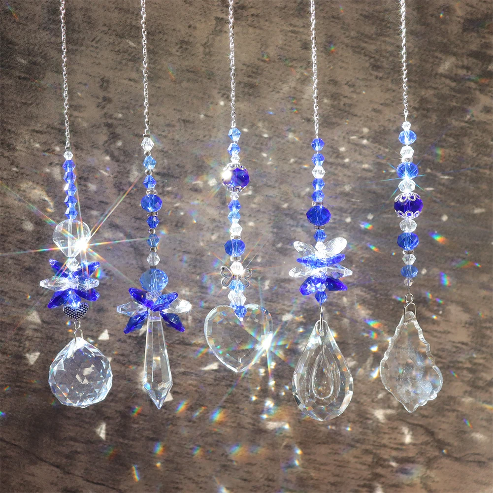 

Креативный Хрустальный подвесной светильник «Ловец», подвесной светильник «Радуга», хороший рефракционный эффект для домашнего сада, деко...