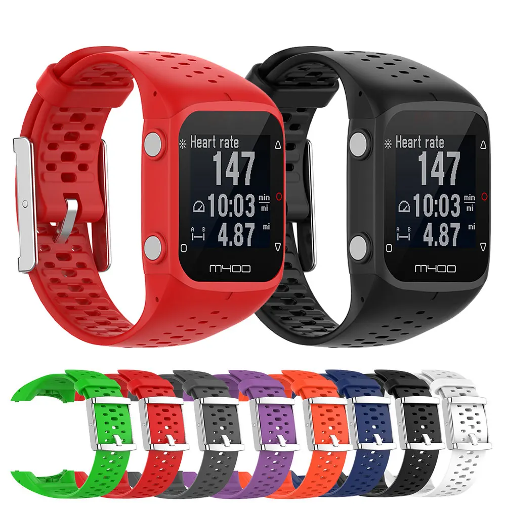 Силиконовый официальный ремешок для часов POLAR M400 M4300, сменный спортивный ремешок для наручных часов