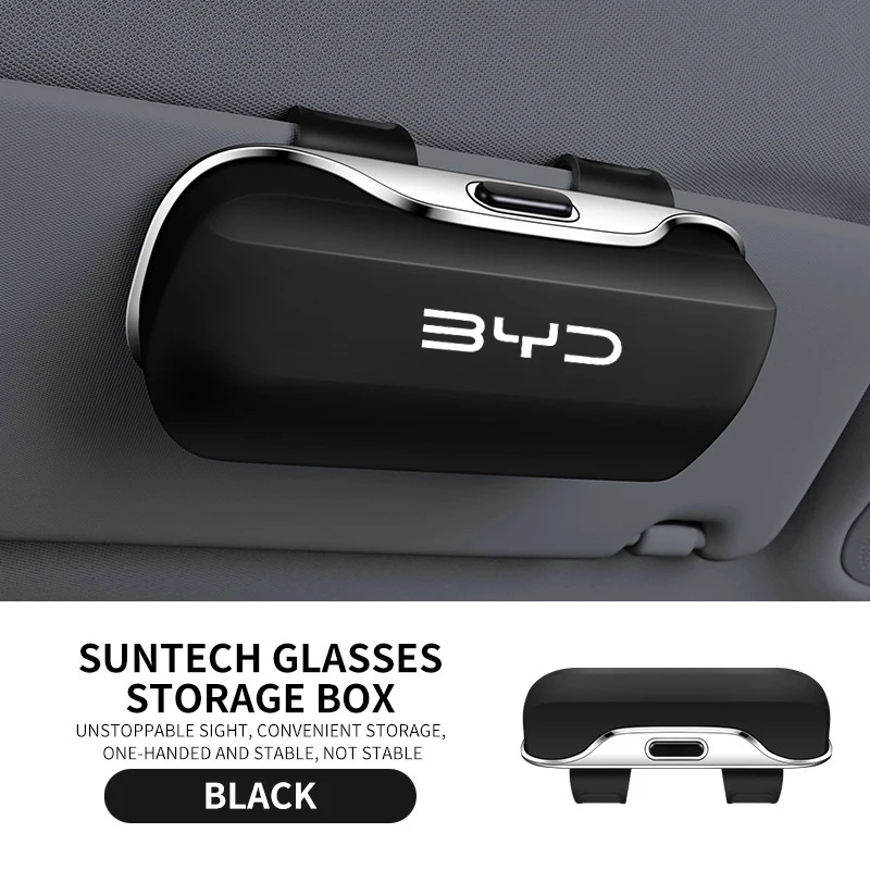 

BYD Leopard 8 Dolphin Atto 3 Han Seal U Tang Song Yuan Qin Аксессуары Автомобильный козырек Солнцезащитные очки Чехол для очков Держатель для очков Зажим Коробка