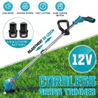 Drillpro 12 В электрический триммер для травы беспроводной газонокосилка набор Регулируемый ручной обрезные водоросли кусачки садовые инструменты с батареей