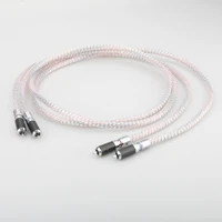 pair nordost valhalla 7n silver plated audio rca interconnect cable with carbon fiber rhodium plated rca plug