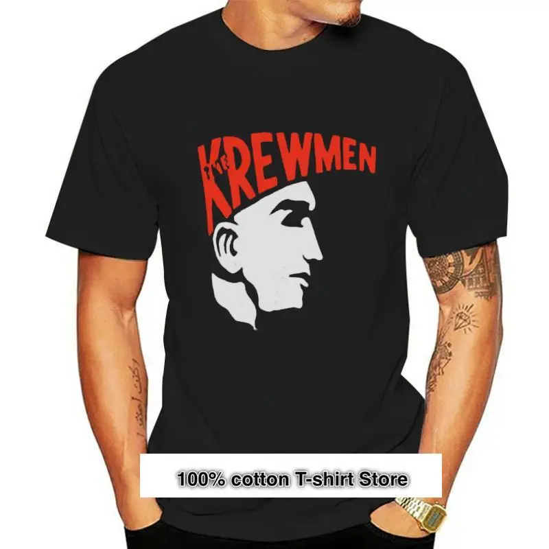

Винтажная рубашка 80 лет, рубашка с принтом 80 лет, Krewmen, Shout psychilly, talla S-2XL, 1987
