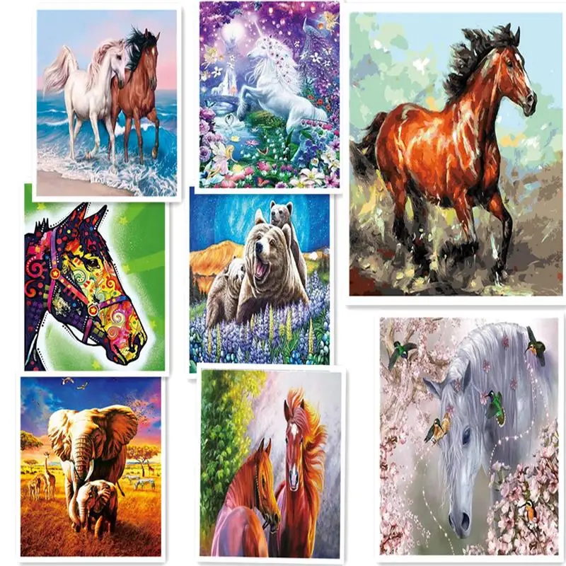 

2022 DIY Diamond painting, diamond embroidery with animals