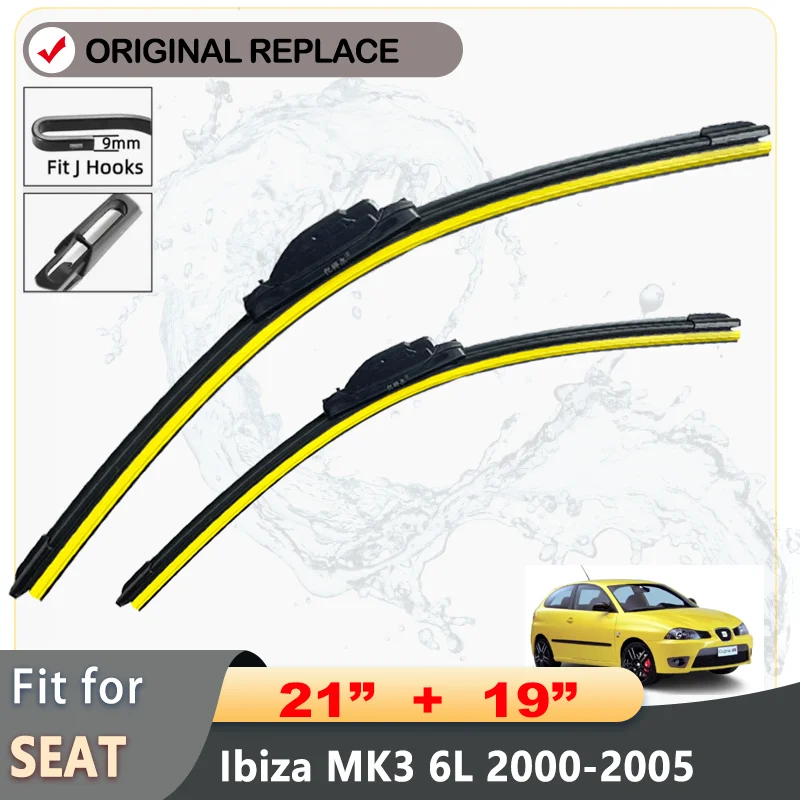 Щетки стеклоочистителя автомобиля подходят для SEAT Ibiza MK3 6L мягкие резиновые щетки