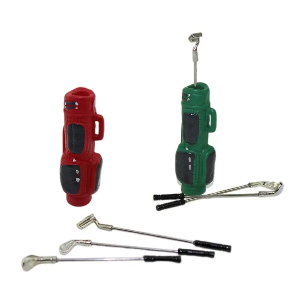 

Милый 1/12 или 1/6 Кукольный домик для гольф-клубов с сумкой Миниатюрная модель для детских игр «сделай сам»