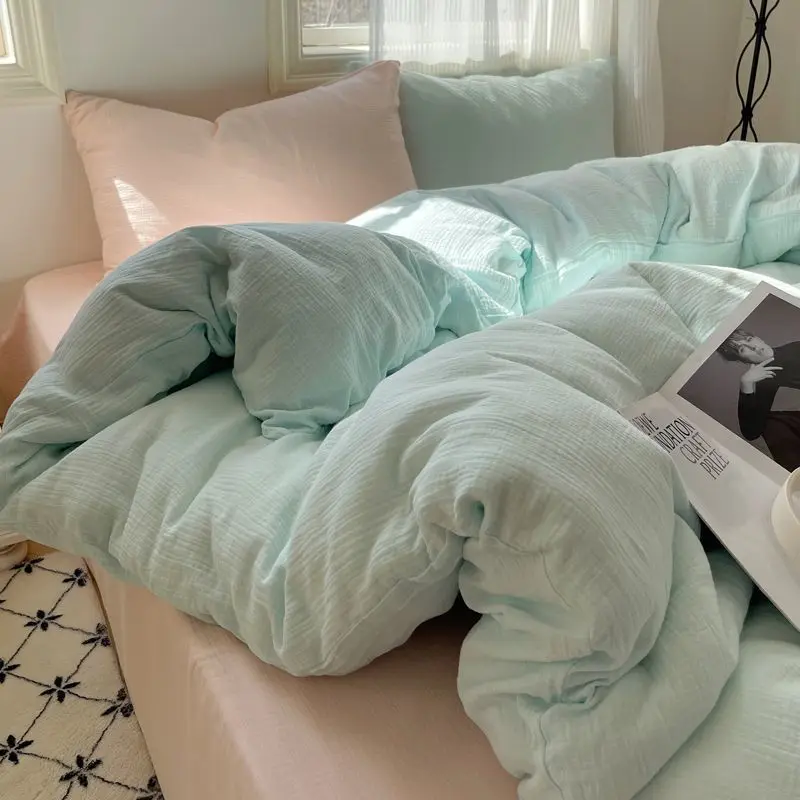 

Beiwoer Instagram японский стиль комплект постельного белья из полиэстера 4 шт.