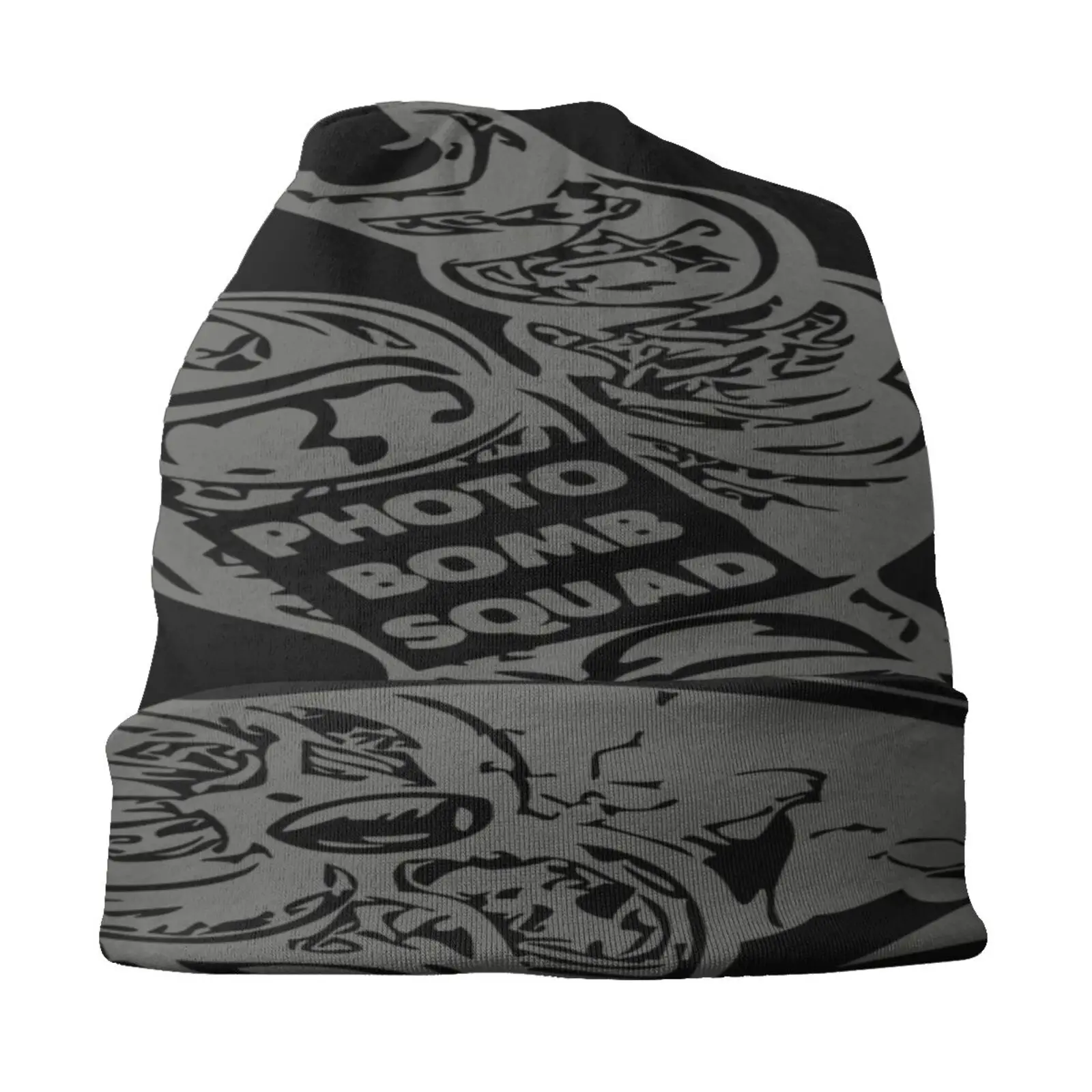 

Женская Зимняя Шапка-бини с рисунком под фото