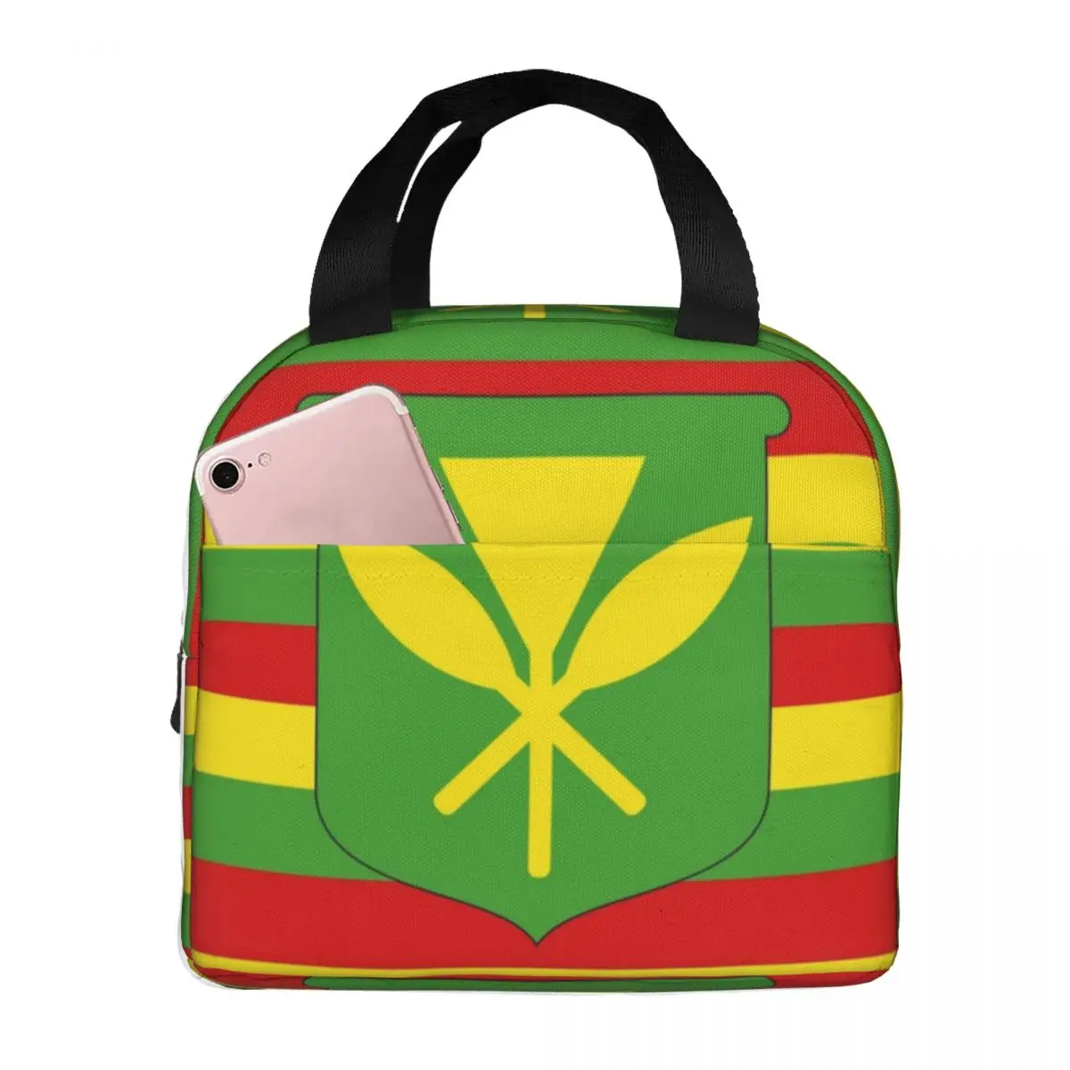 Kanaka Maoli сумки для обеда с флагом Гавайев изолированная коробка бенто портативная