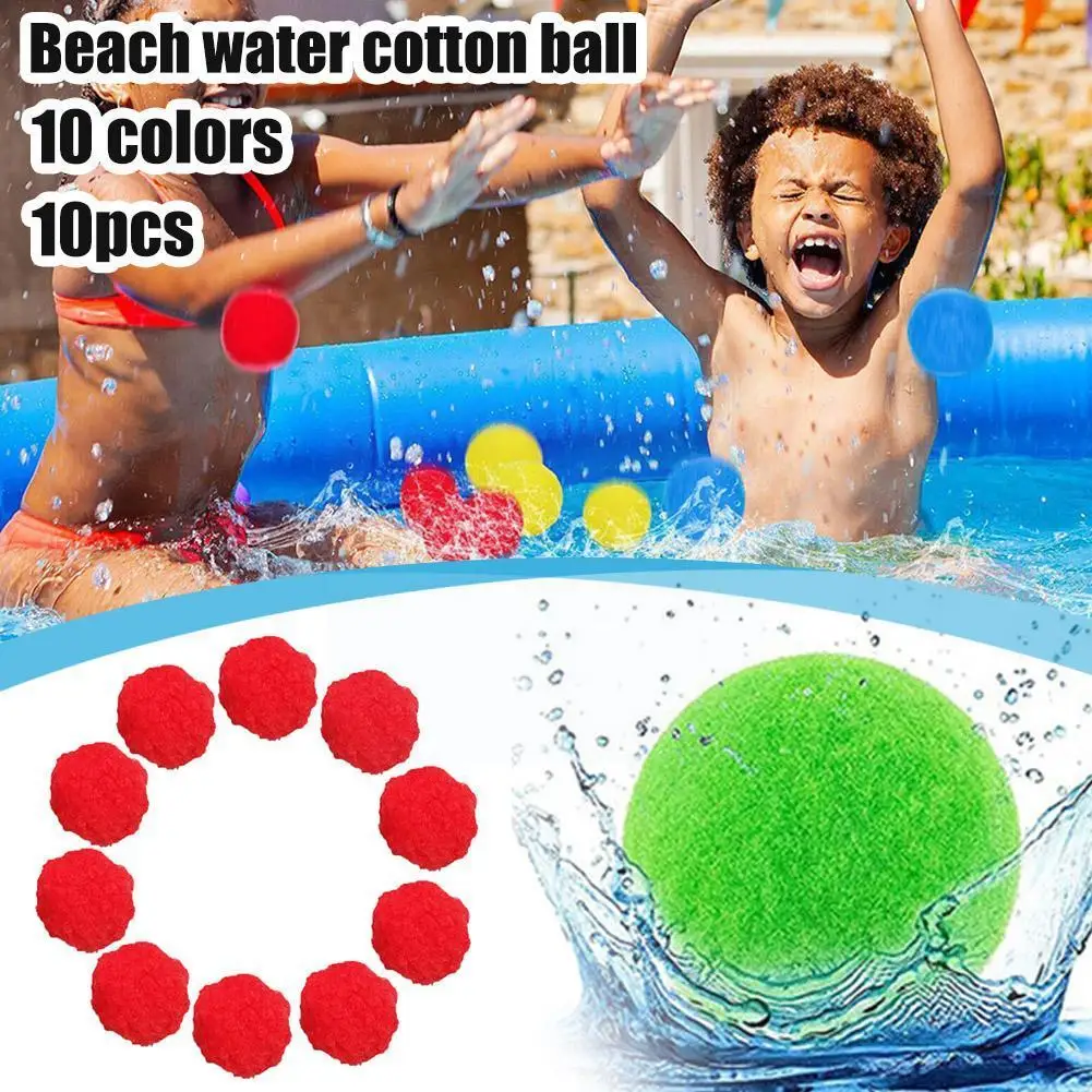 

Funny Beach Water Cotton Ball Reusable Absorbent Cotton Balls Soaker Bomb Balls For Partys Favors Water Bath Toys M9O9