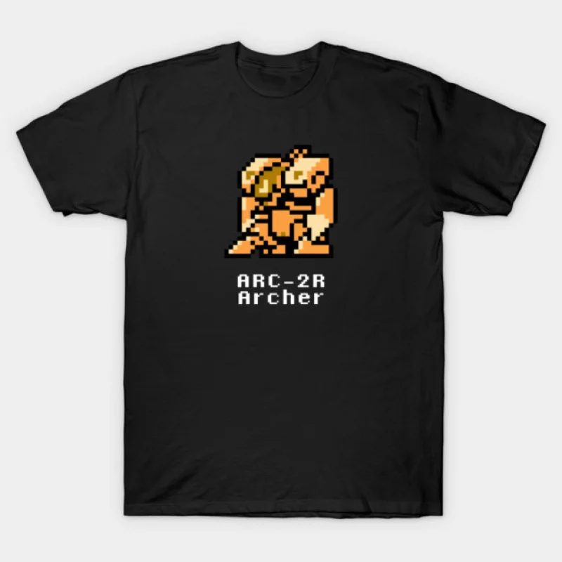 Фото Футболка 8bit Archer Mechwarrior MWO Mech Combat Gift с графическим рисунком Tech Robot Fighter Battletech, одежда с короткими рукавами, топы всех размеров №1