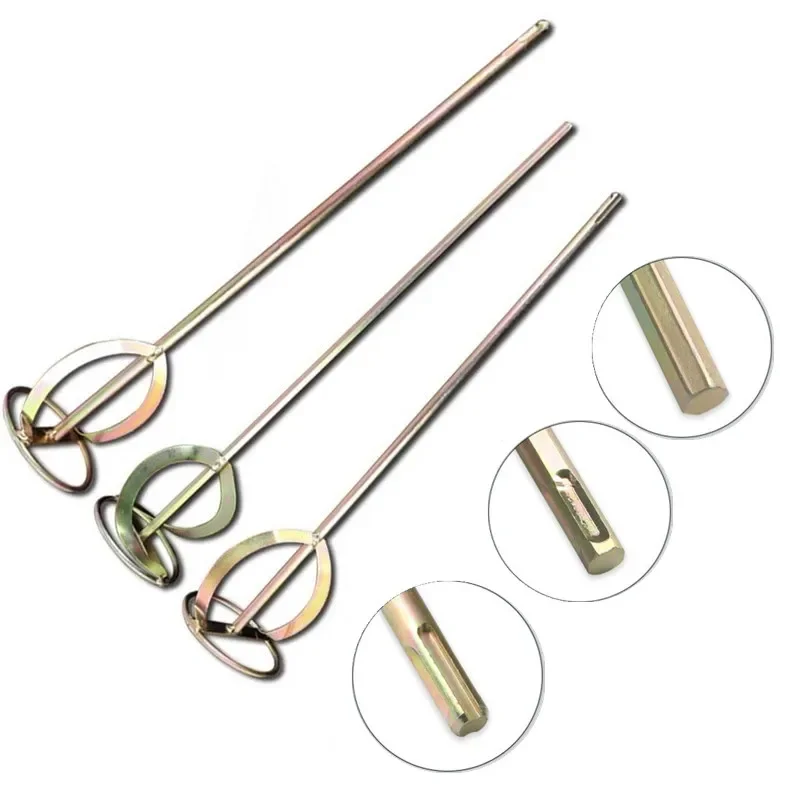 

1pcs S-type Mixer Drill Paint Stirring Rod Handheld Paint Cement Plaster Mortar Mixing Paddle Machine Power Tool Accessories