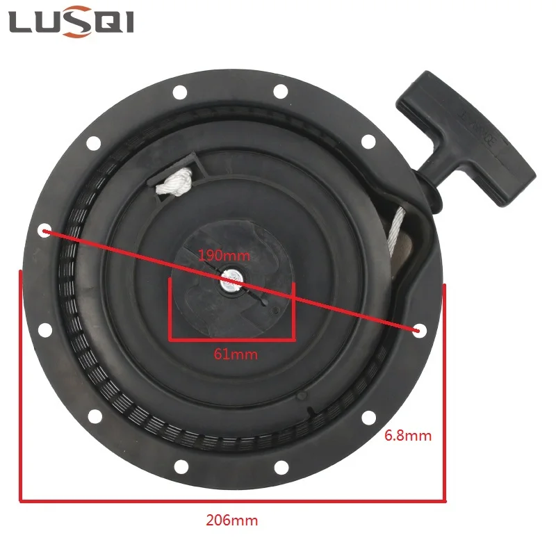 Фото LUSQI Rewind Pull генератор, стартер, водяной насос, бензиновый двигатель, стартовая часть для Yamaha MZ360 EF6600 185F №3
