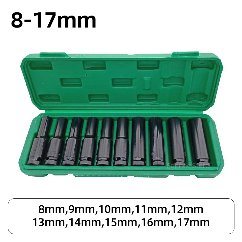 

Набор торцевых головок FENNEC 1/2 дюйма 8-24 мм