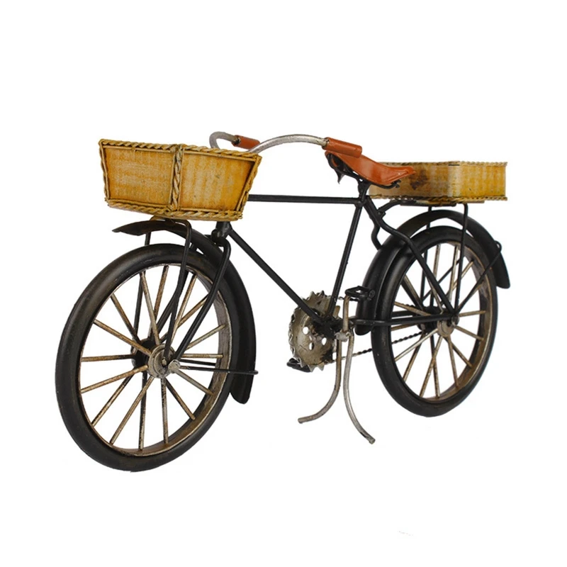 Retro Handmade Metal Crafts Bicycle Model Ornaments Creative Tourist Attractions Souvenirs Indoor Home Decoration