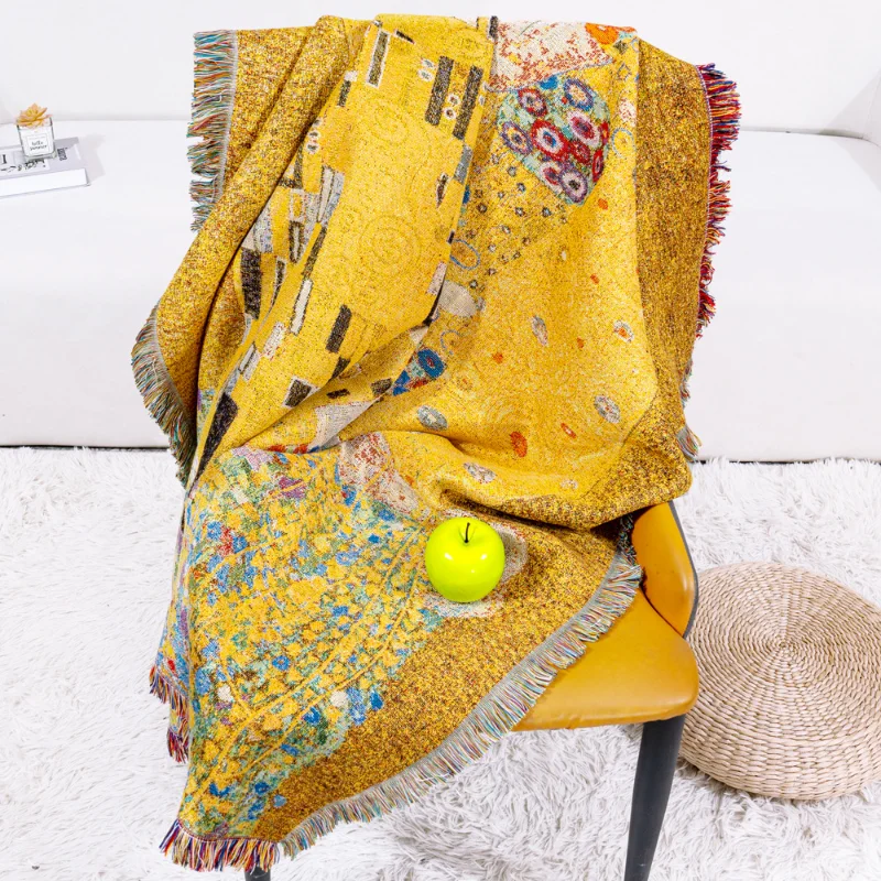 Всемирно Известный Красный Жаккардовый Гобелен С Защитой От Царапин Утолщенный