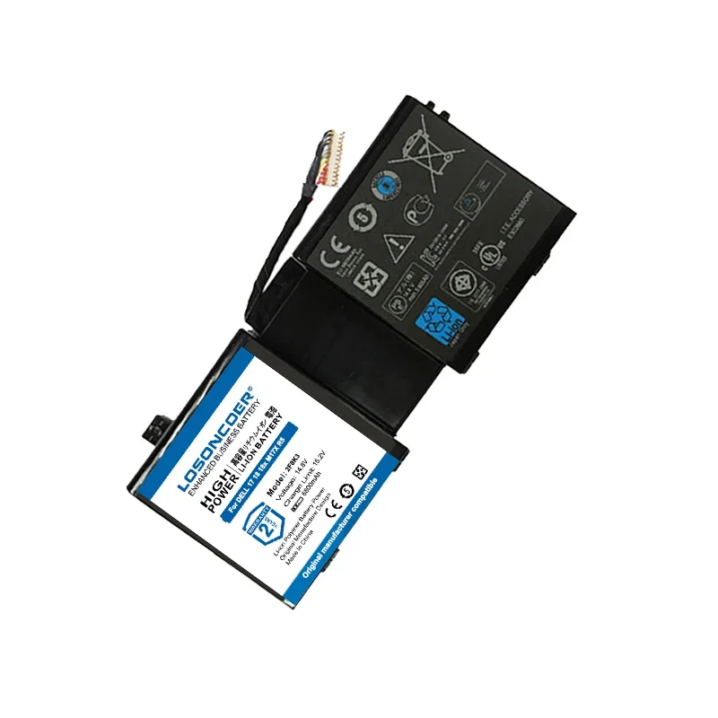 LOSONCOER 6800 мАч 2F8K3 аккумулятор для ноутбука DELL Alienware 17 18 M17X R5 M18X R1 0KJ2PX KJ2PX G33TT |