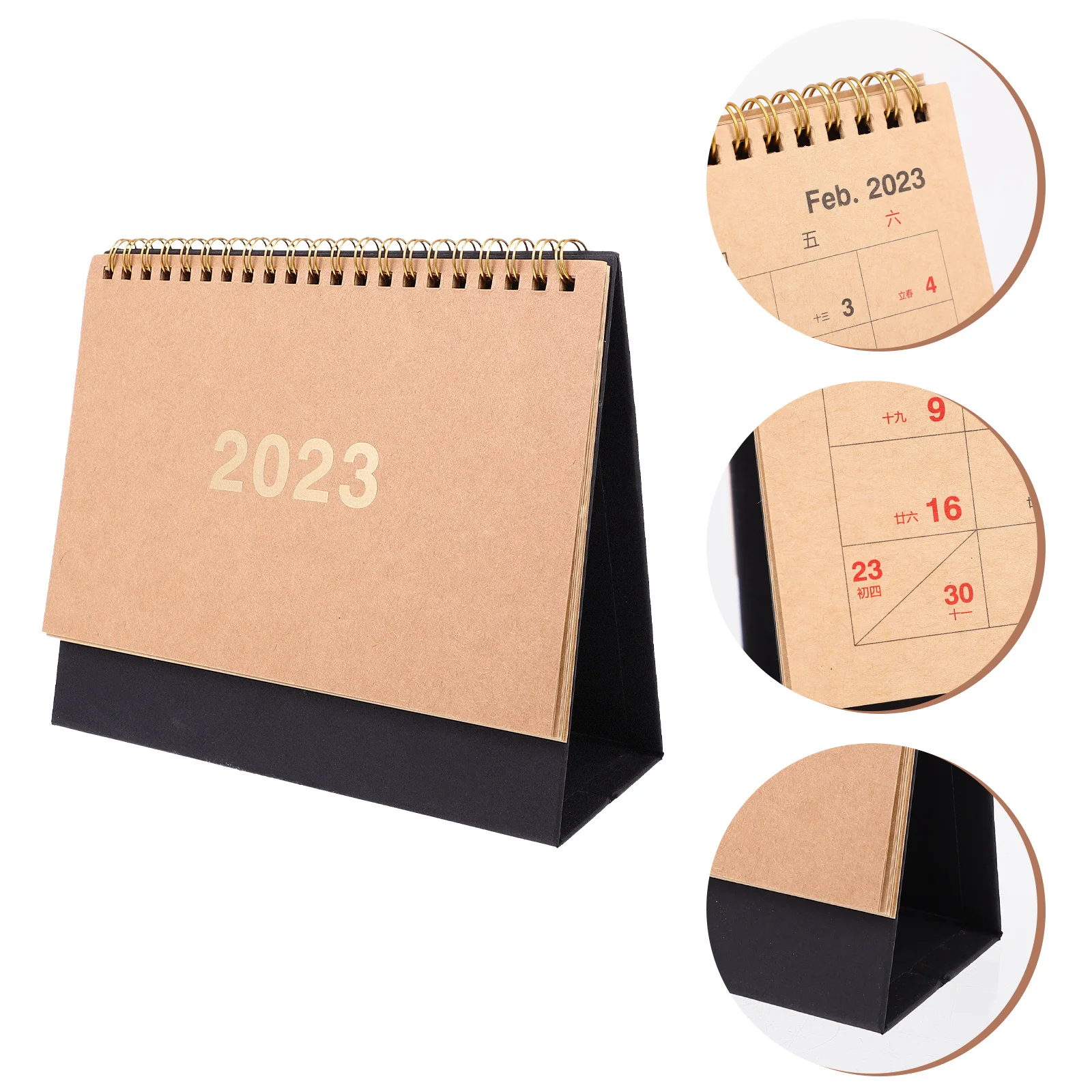 

Calendar Desk Desktop 2023 Monthly Calendars Planner Standing Wall Mini Office 2024 Paper Home Tabletop Decor Coil Daily Year Up