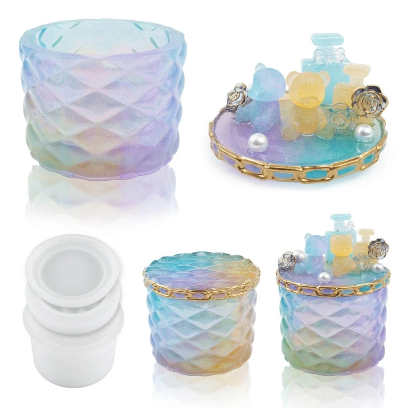 

Коробка для хранения ювелирных изделий «сделай сам» с алмазным рисунком, формы, формы для пепельницы из эпоксидной смолы