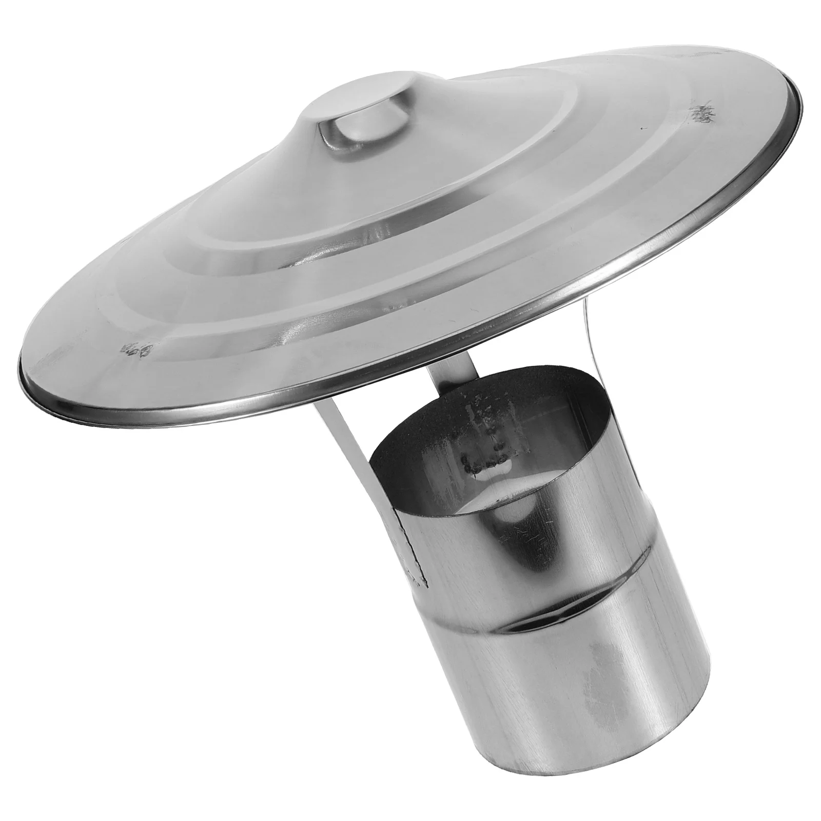 

Chimney Pipe Cap Smoke Tube Cover Protector Roof Vent Rain Accessory Part Rainproof