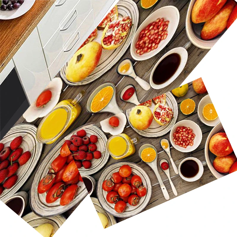 

Kitchen Mat Bedroom Living Room Long Decor Rug Hallway Balcony Floor Carpet Bath Non-slip Absorbent Mat Home Entrance Doormat