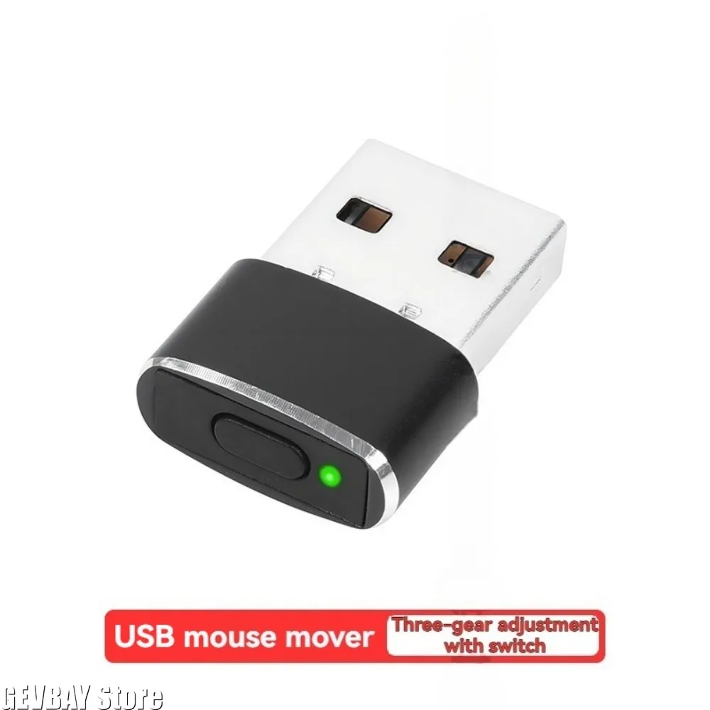 Фото Мини-USB-симулятор движения мыши (Jiggler) с кнопками включения/выключения, незаметный, Plug and Play, для поддержания активности компьютера, имитатор движения мыши ПК №4