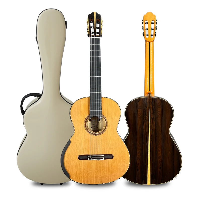 

Aiersi Yulong Guo Handmade Double Top Classical Guitar concert Model