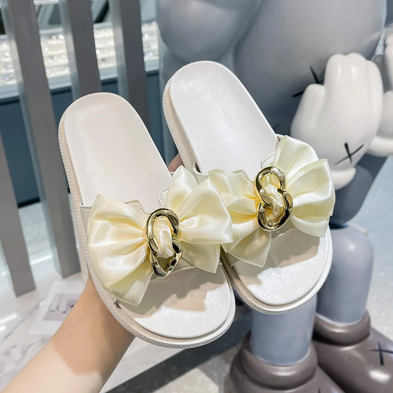 

Women Flats Sandals Fashion Slippers Butterfly Comfortable Shoes Slides Woman Flat Heels Flip Flops Platform Summer 2022 Trends