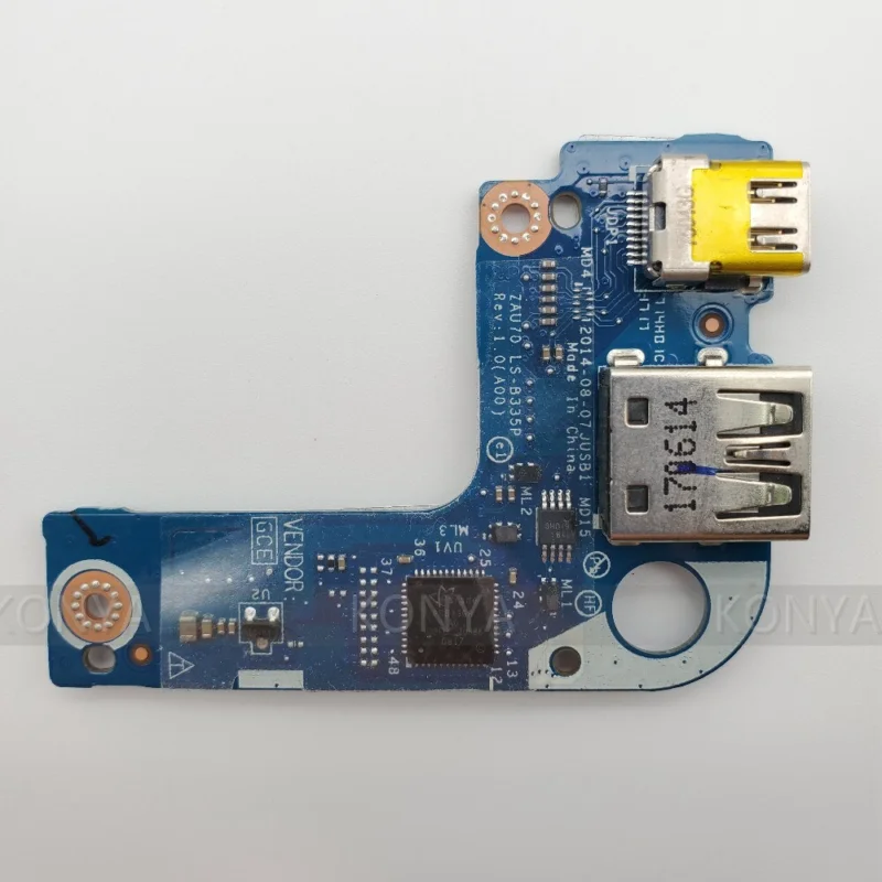Для Dell 7351 DP USB-плата маленькая плата ZAU70 LS-B335P X8X2K 0X8X2K