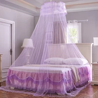 cross border trade princess free mosquito net encryption anti mosquito heightening round ceiling dome mosquito net wholesale