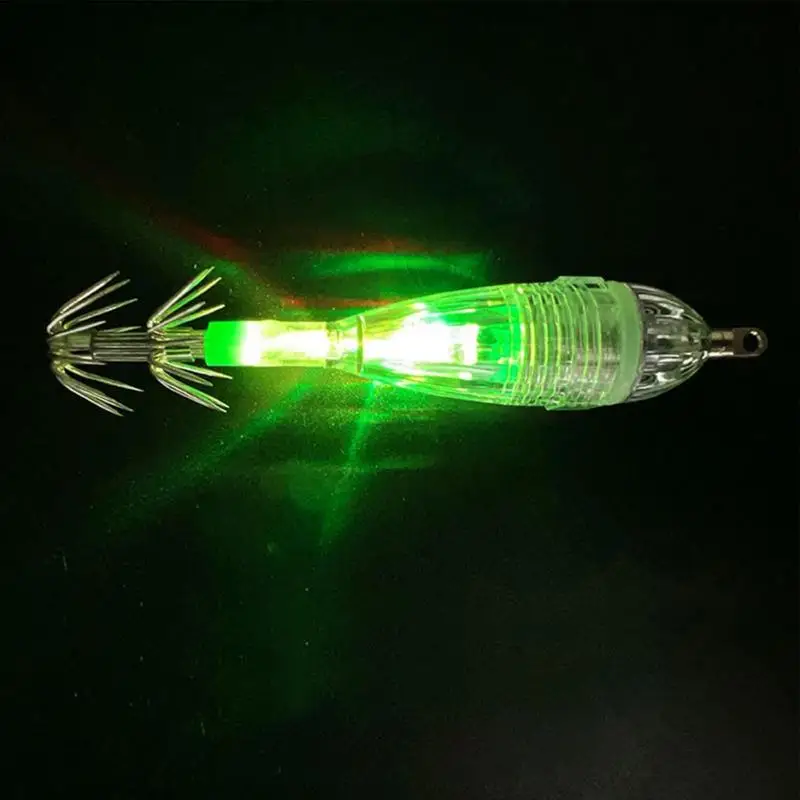 1 шт. светодиодные рыболовные приманки в форме кальмара подводная приманка для