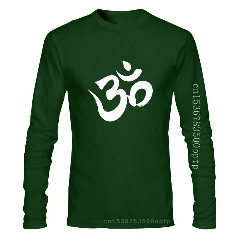 

Мужская одежда, новая мужская футболка Aum Ом, футболка с индийским символом, летняя футболка, забавная футболка, новинка, футболка для женщин