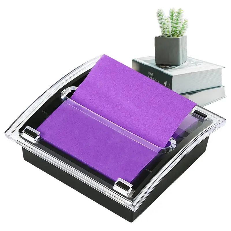 

Sticky Notes Dispenser Clear Color Acrylic Note Holder Note Holder Sticky Notes Organizer For Desk Supplies Classroom Home And