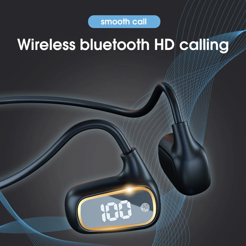 

Wireless Bluetooth 5.3 Neckband Noise Reduction Earphone with Volume Control Headphone Sports In-ear Earbud Low Bass Headset