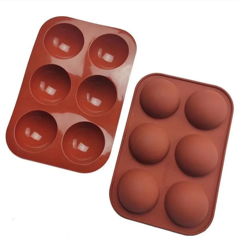 

Half Sphere Silicone Soap Molds 6 Semicircle Decorating Tools Pudding Jelly Chocolate Fondant Mould Ball Biscuit Baking Mould