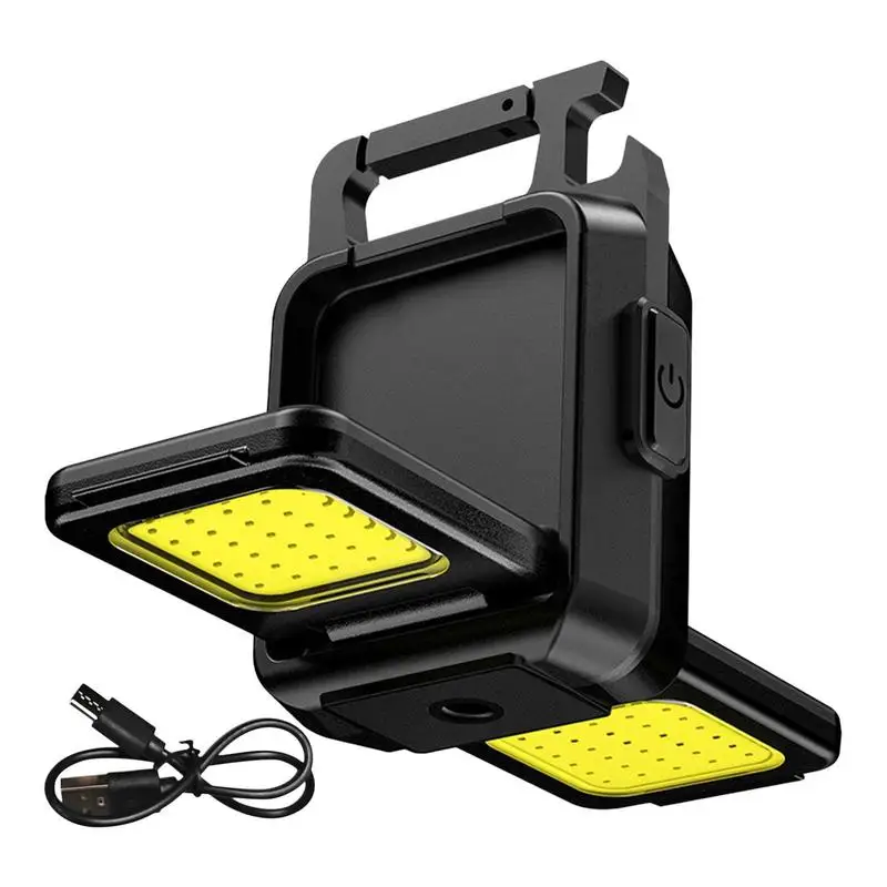 

Mini LED Flashlight Work Light Portable Pocket Flashlight Keychains USB Rechargeable For Outdoor Camping Small Corkscrew