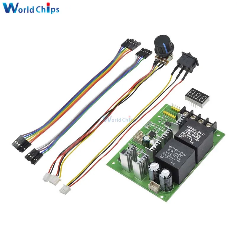 Регулятор скорости двигателя DC10-50V 40A PWM светодиодный цифровой дисплей с