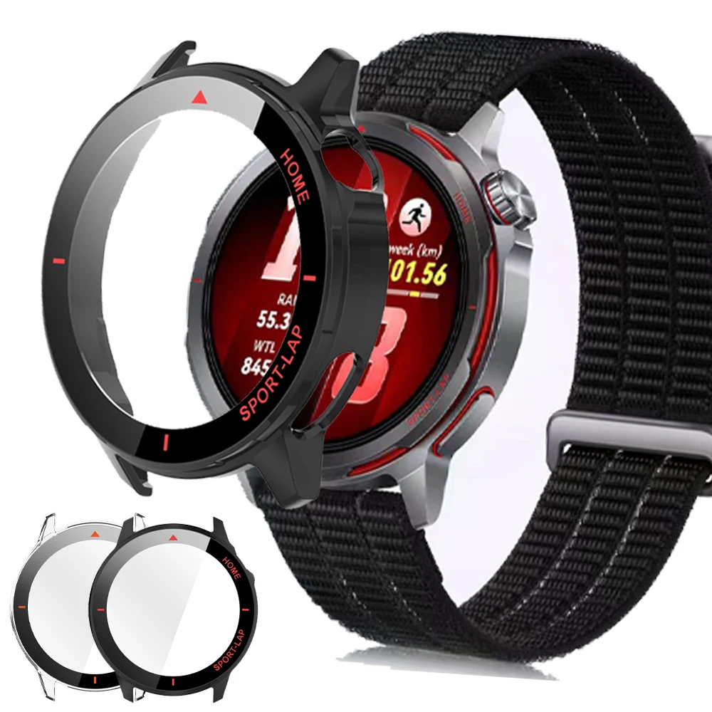 Фото Чехол для Huawei Watch GT Runner 2 с HD-стеклом, защитный чехол от падений, аксессуары для Huawei Watch GT Runner 2, защитный бампер №1