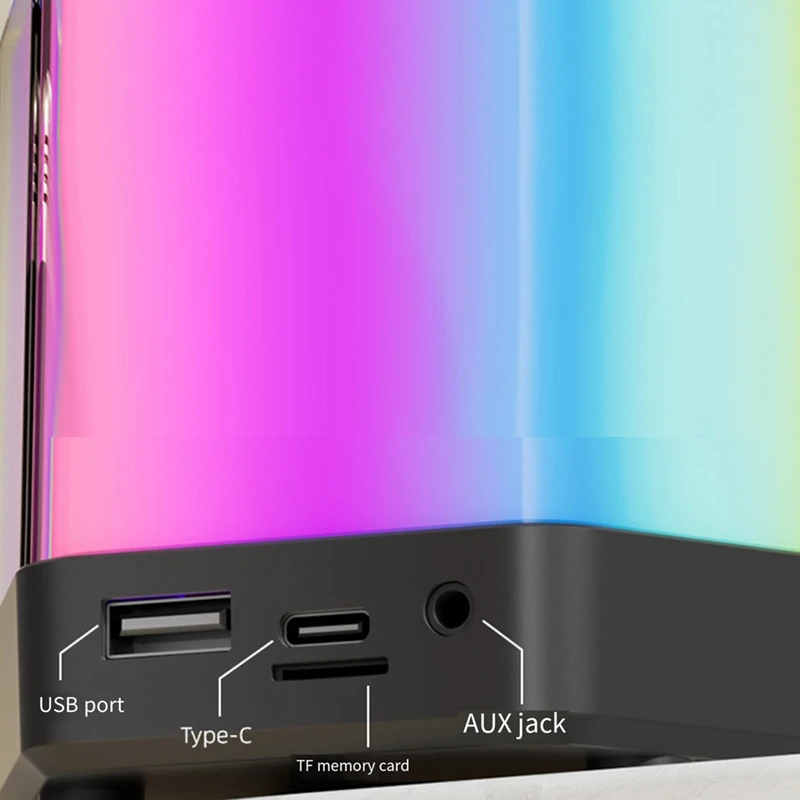 Караоке-динамик с басами и ослепительной подсветкой для взрослых детей