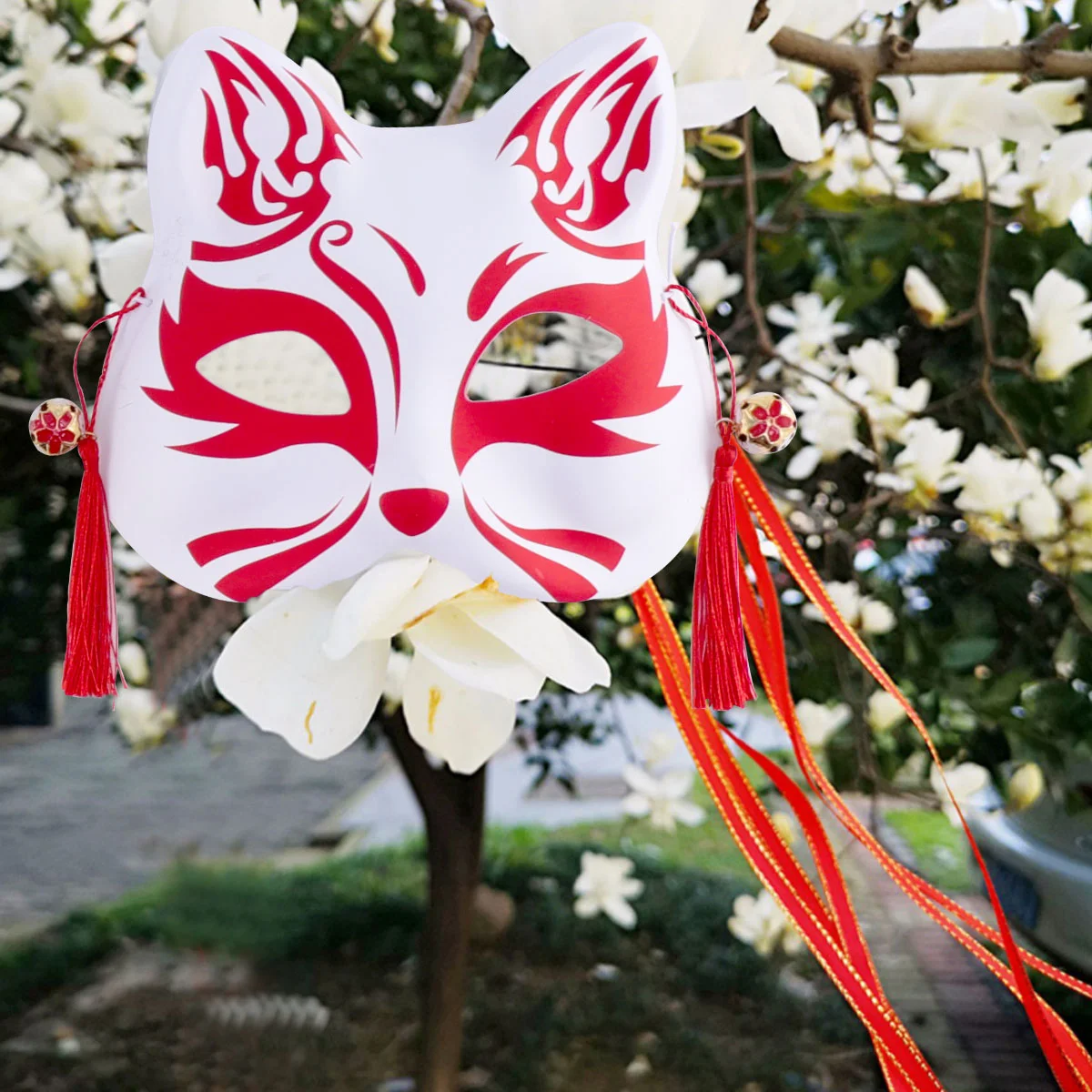 

2 Pcs Fox Noodle Chic Mask Supplies Cat Shape Masks Props Dancing Party Masquerade Accessory Half Face