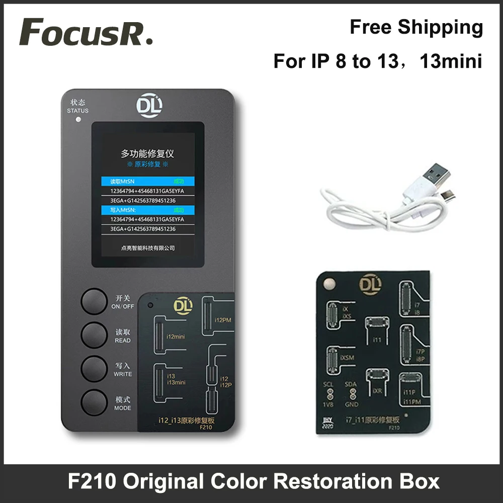 

DL F210 True Tone Recovery Programmer for IPhone 7P 8 XS 11 12 13 Original Copy Screen Restoration Original Color Repair Tools
