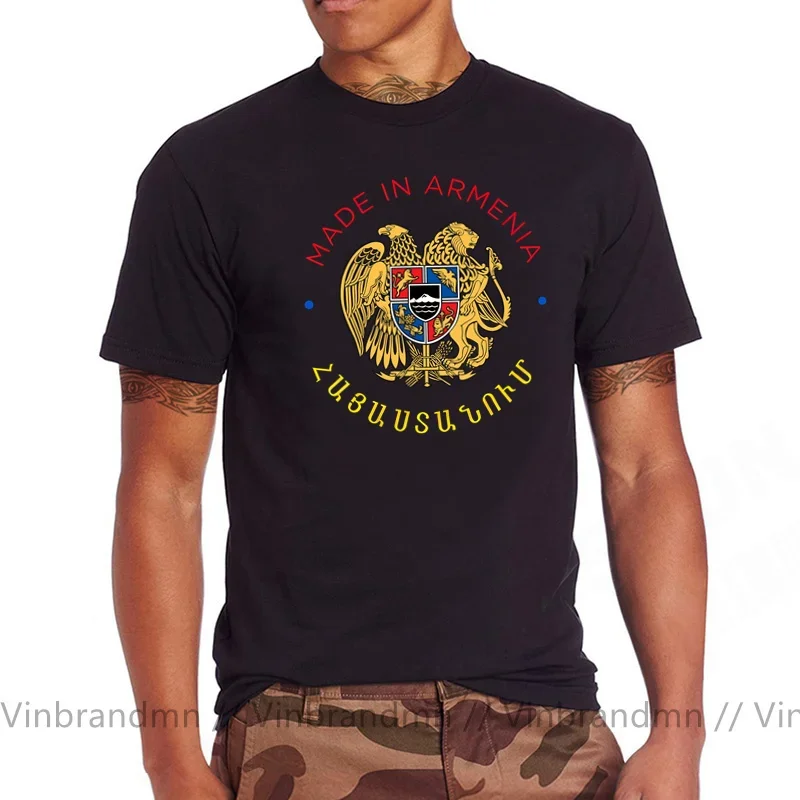 New Stylish Vintage Made In Armenia T shirt women men Retro Armenian Coat Of Arms T-shirt Pride Birthday Gift Tee
