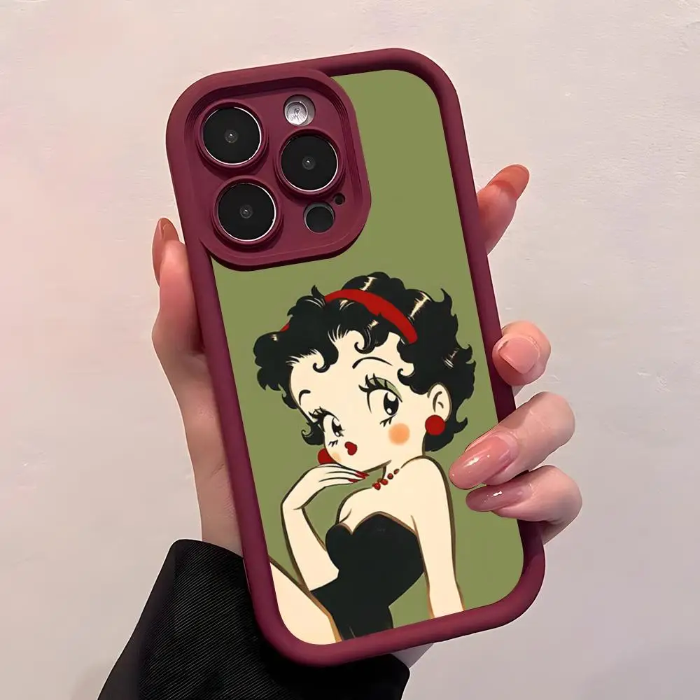 Чехол Y-BettyS-Cute-t-Boops для iPhone 17 Air, 16, E, 15, 14 Plus, 13, 12, 11 Pro Max, защитный чехол Sky Eye Stepped (art.: 3920d4d4ed2ca) - 3920d4d4ed2ca
