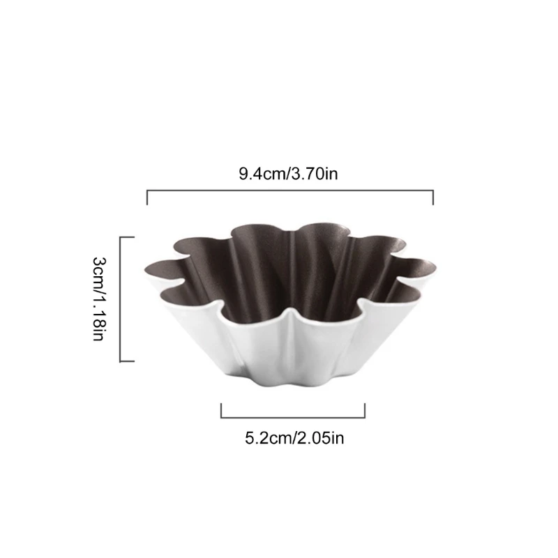 4 шт. формы для яиц крошечные тарталетки пирогов десертов алюминиевые маленькие